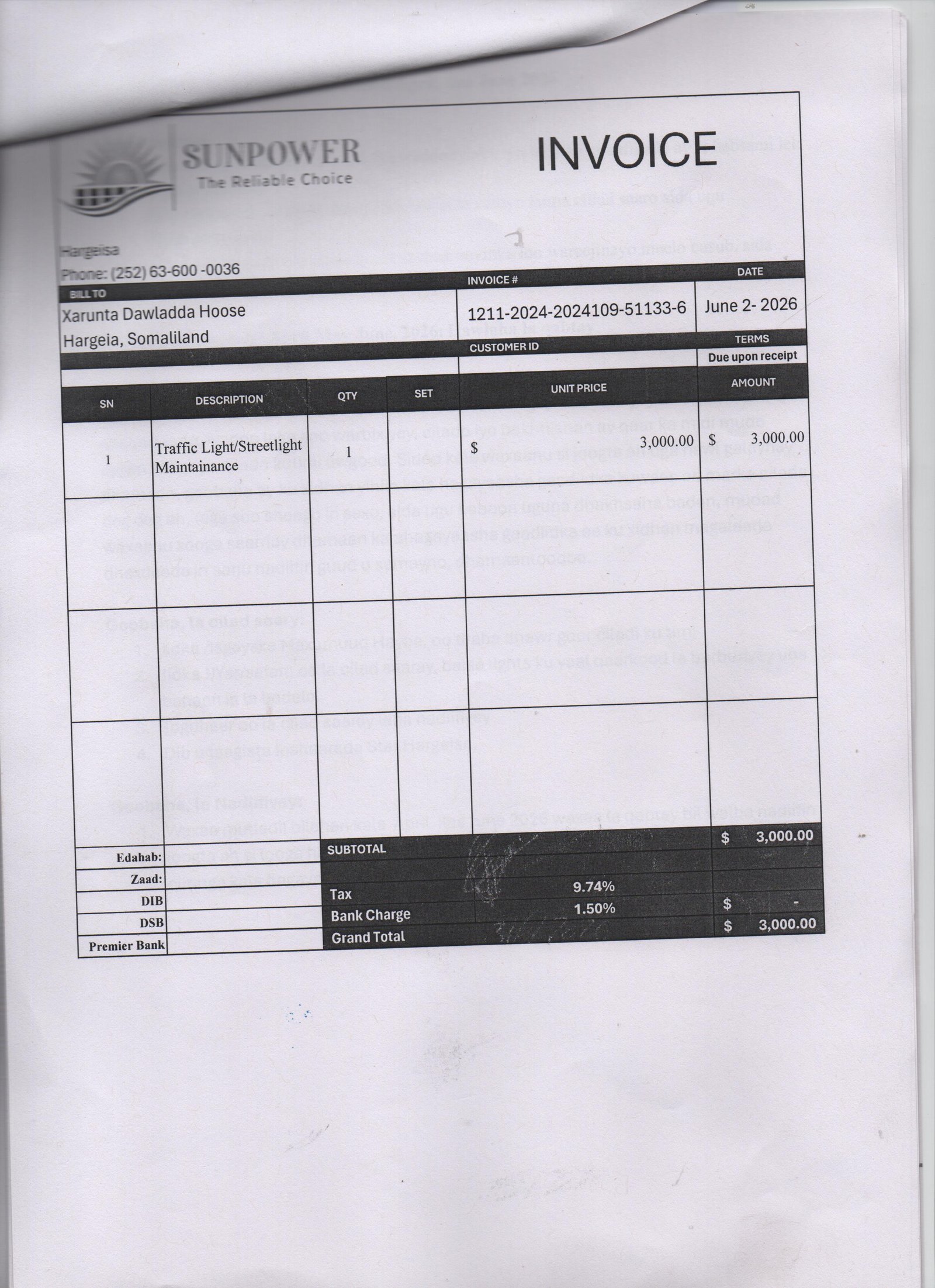Pella Invoices Bill Details