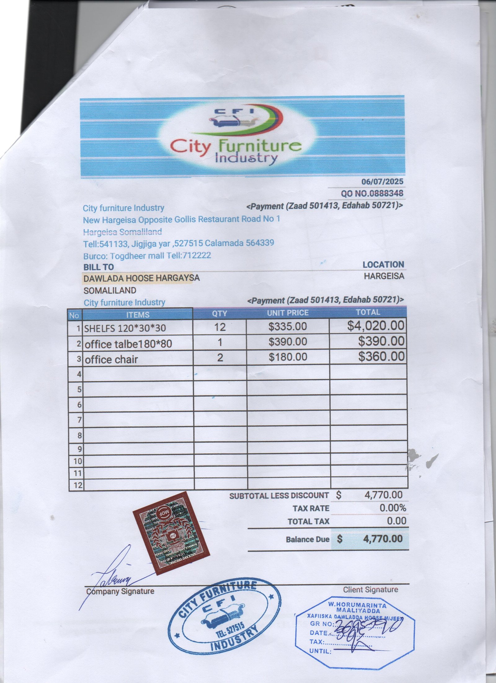 Pella Invoices Bill Details