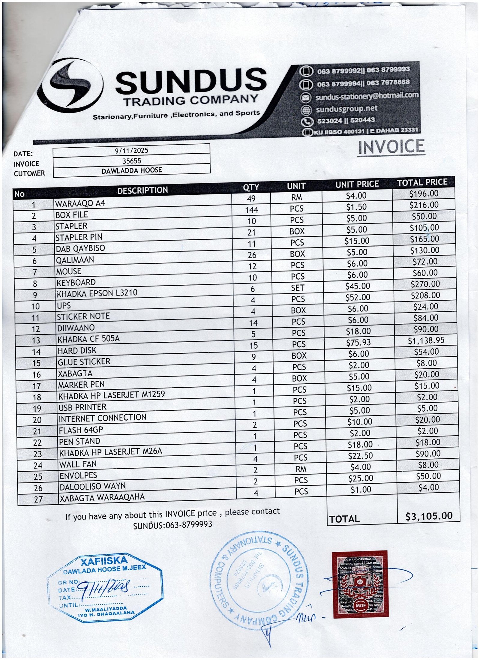 Bill Details